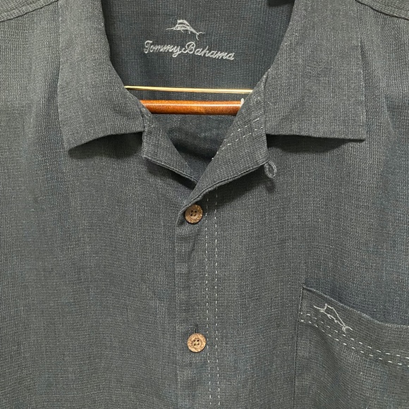Tommy Bahama Shirts Tommy Bahama Mens Silk Blend Camp Shirt Dark